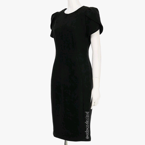 Calvin Klein Black Suade Dress Sz 14 NWT - Picture 3 of 5